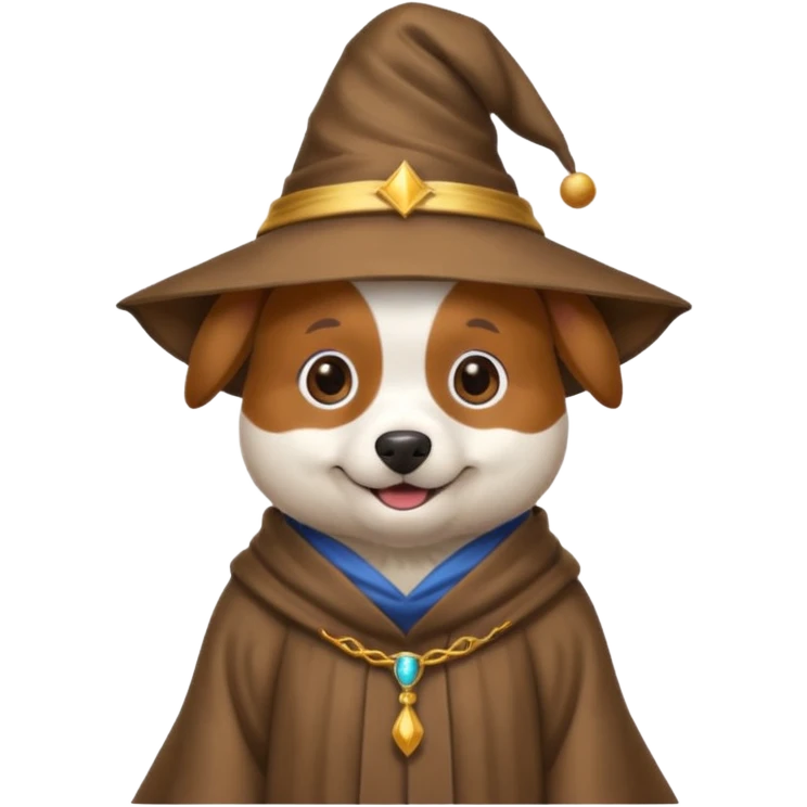 Dog wizard emoji