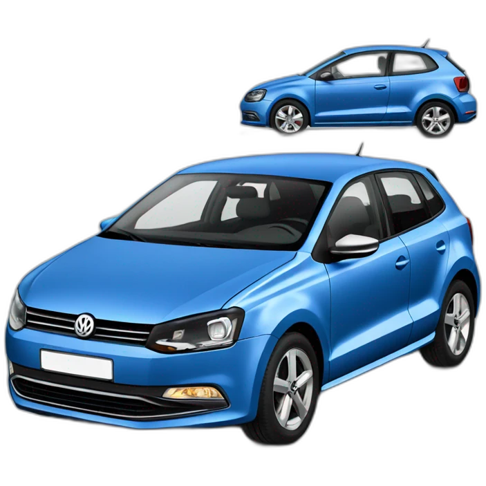 Volkswagen blue polo 6 emoji