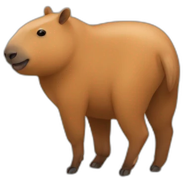 Chat sur capibara emoji
