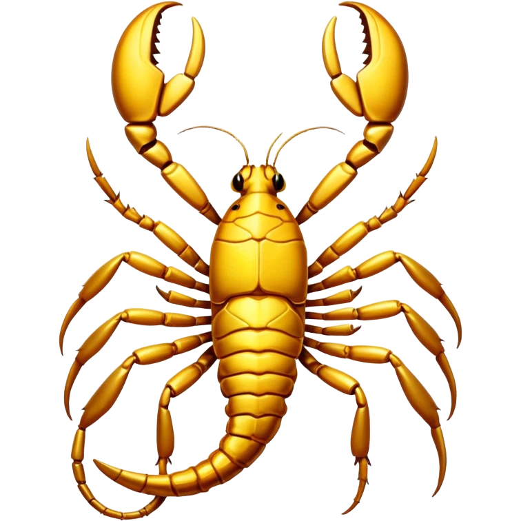The scorpion is golden in color emoji