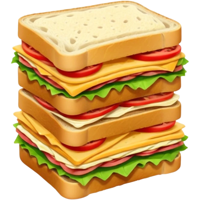 a tall stack of sandwich emoji