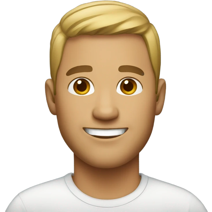 A 40-year-old man with short hair smiles
 emoji