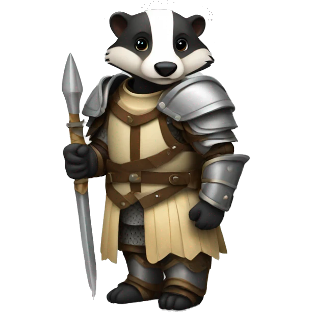 Badger in armor emoji