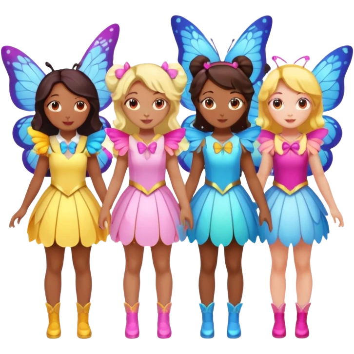 10 Magical Girls With Butterfly Wings emoji