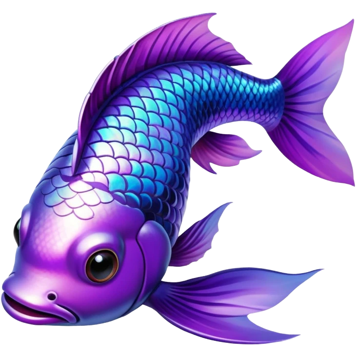 Purple Koi Fish emoji