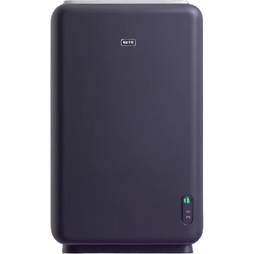 sleek air conditioning unit blowing cold air emoji