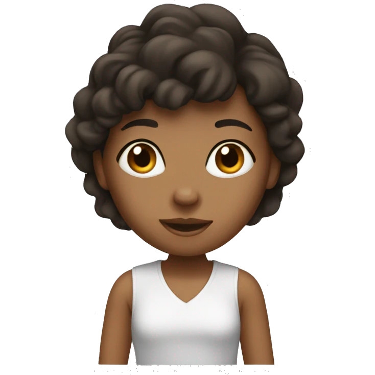 Brunette girl emoji