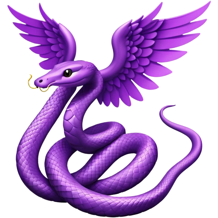 snake with wings in pu emoji