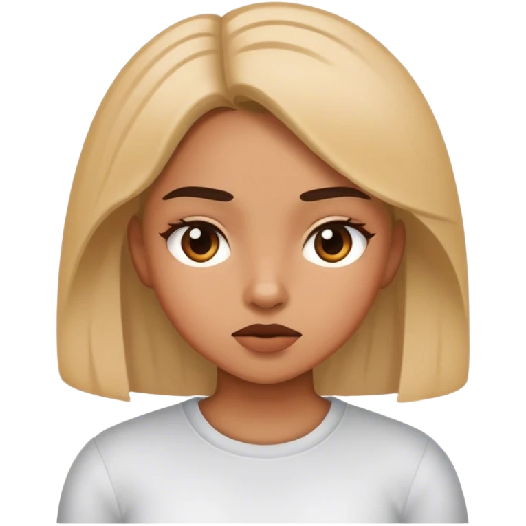 Girl telling new information about herself with attitude  emoji