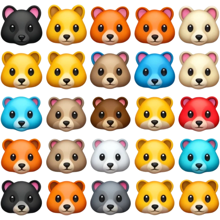 High resolution of animals emoji