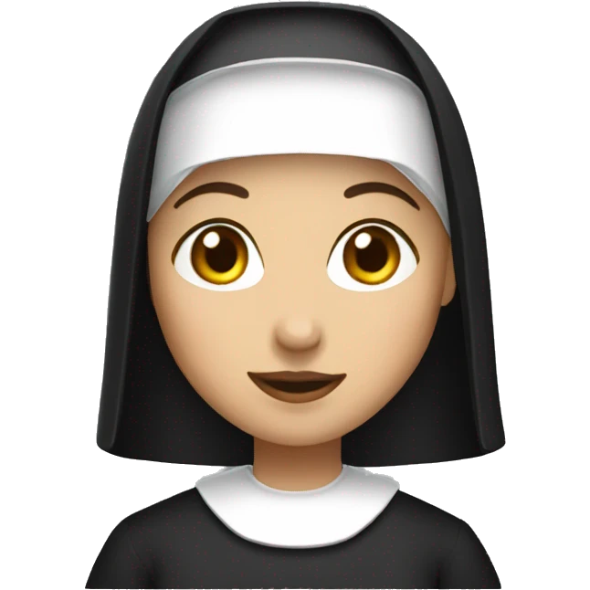 The flirty nun emoji