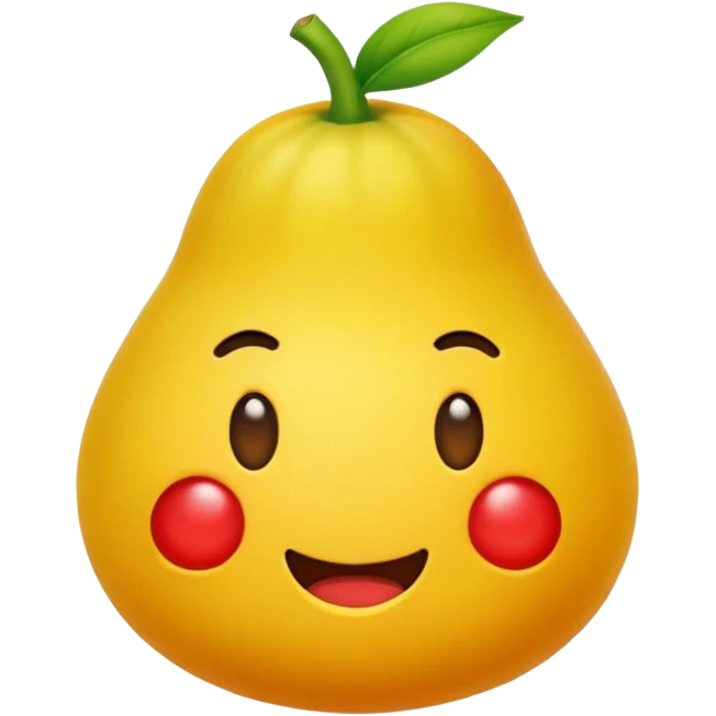 Crear un emoticón que tenga que ver con una variedad de Cambures ,como Cambur rojo, guineo, manzano , macho etc....; y que la paleta de colores sea la siguiente: Rojo Carmín, Amarillo, Amarillo Crema y Verde Pasto emoji