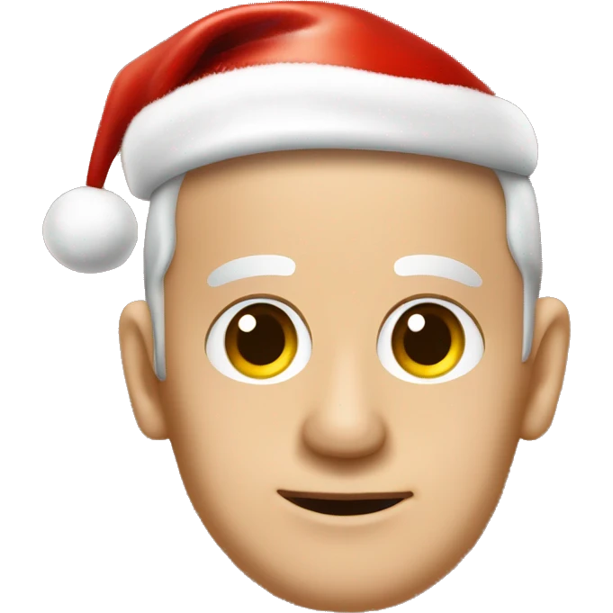 Benjamin Netanyahou with a x mas hat emoji