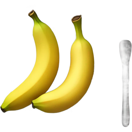 Banana with a scale emoji