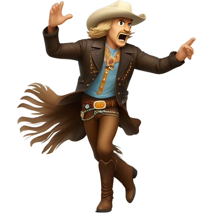 Buffalo bill running emoji