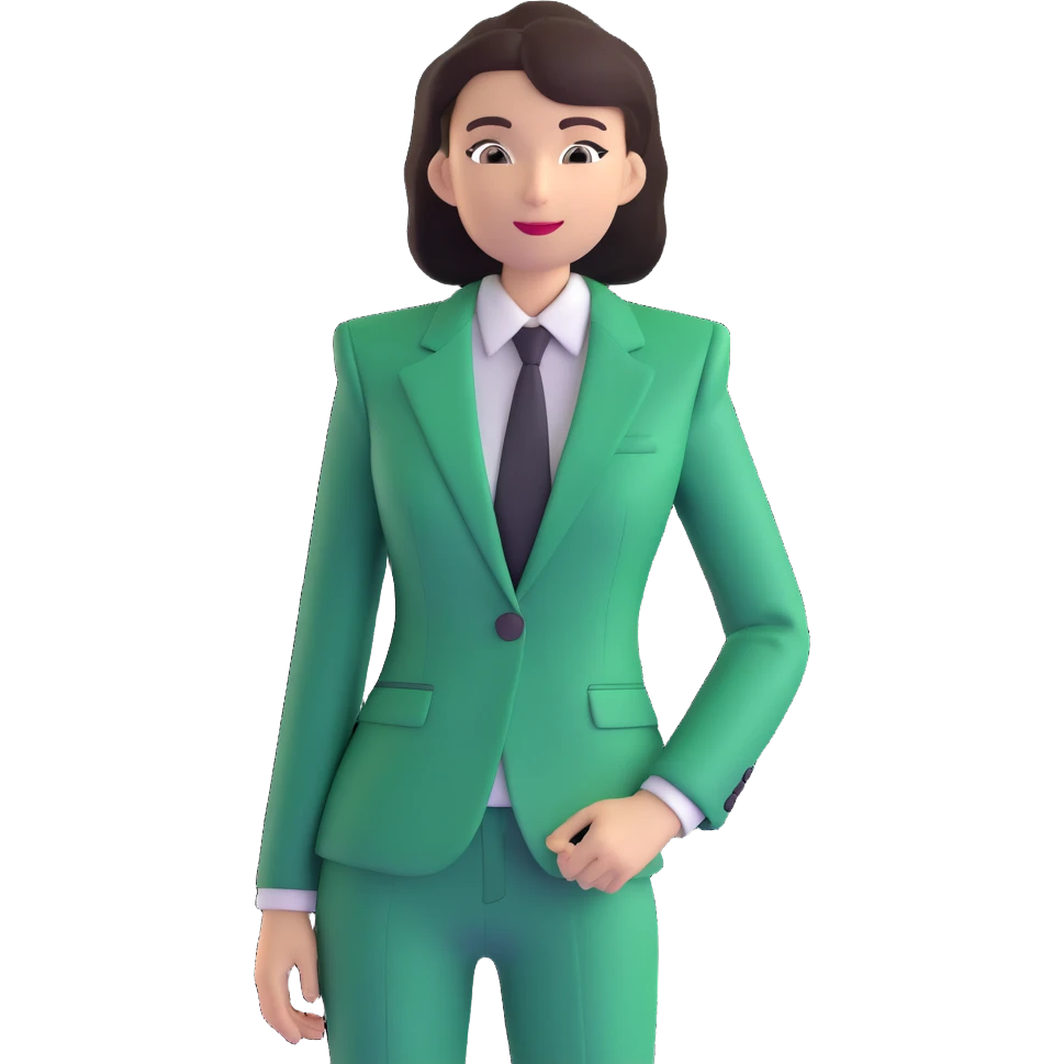 green business suit with shoulder pads emoji