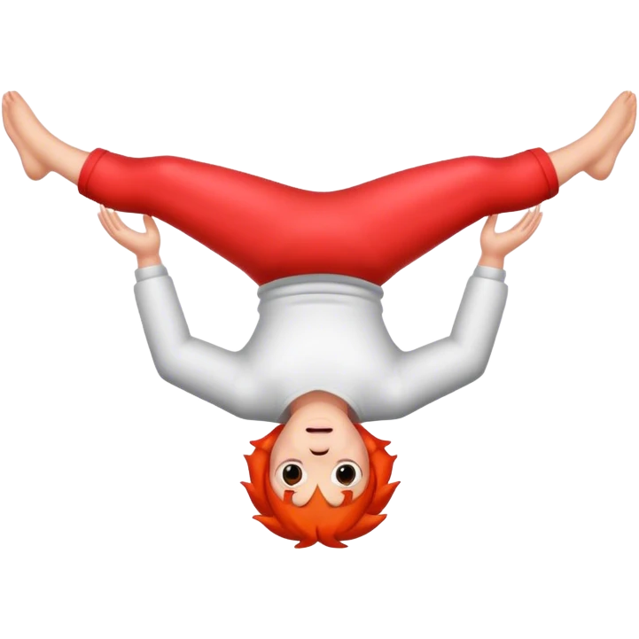 upside down person emoji