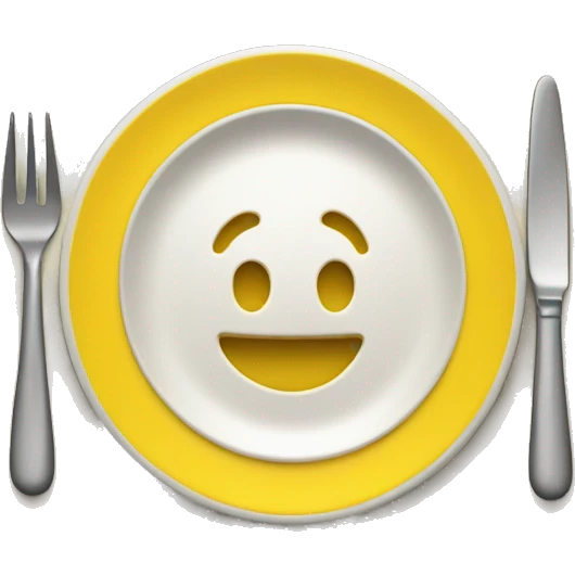 single Yellow plate  emoji