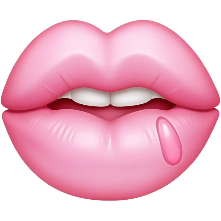 Light pink kiss mark  emoji