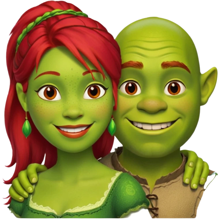 Shreck avec Fiona emoji