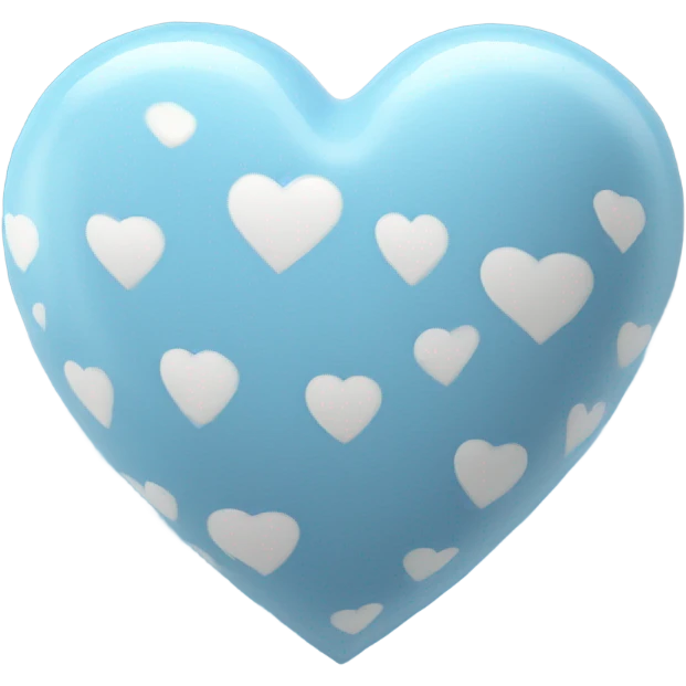 Light blue heart ￼ emoji