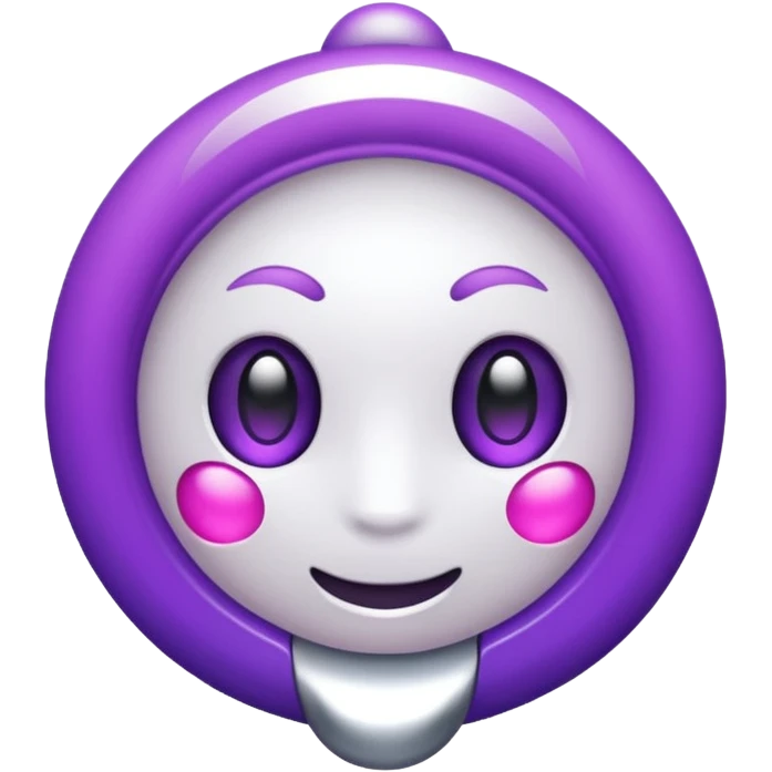anel branco e roxo emoji