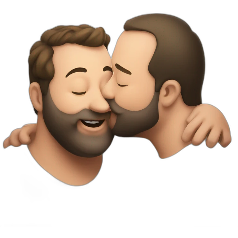 tom segura kissing bert kreischer emoji