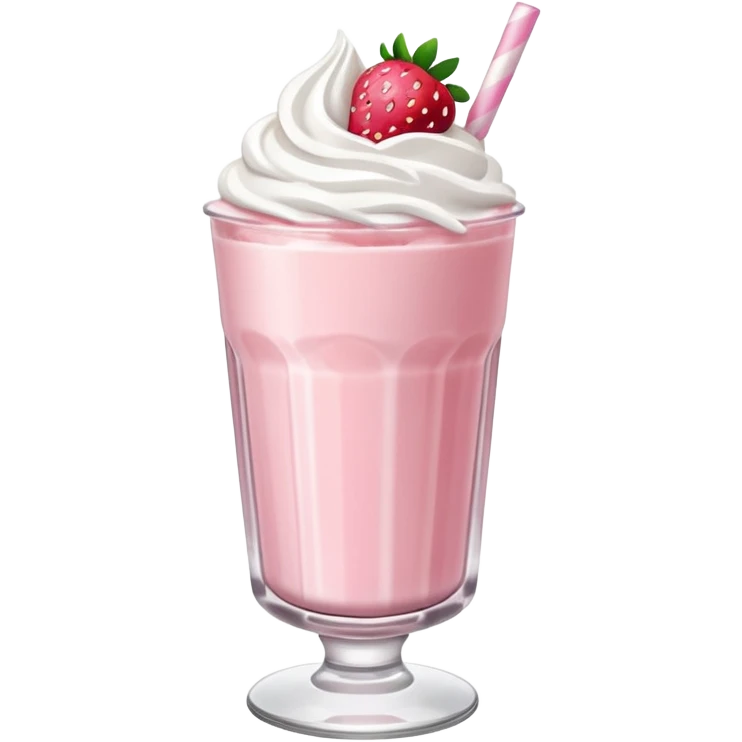 Strawberry milkshake emoji