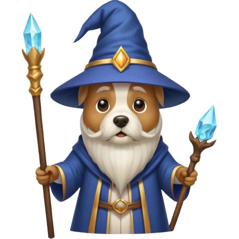 Dog wizard emoji