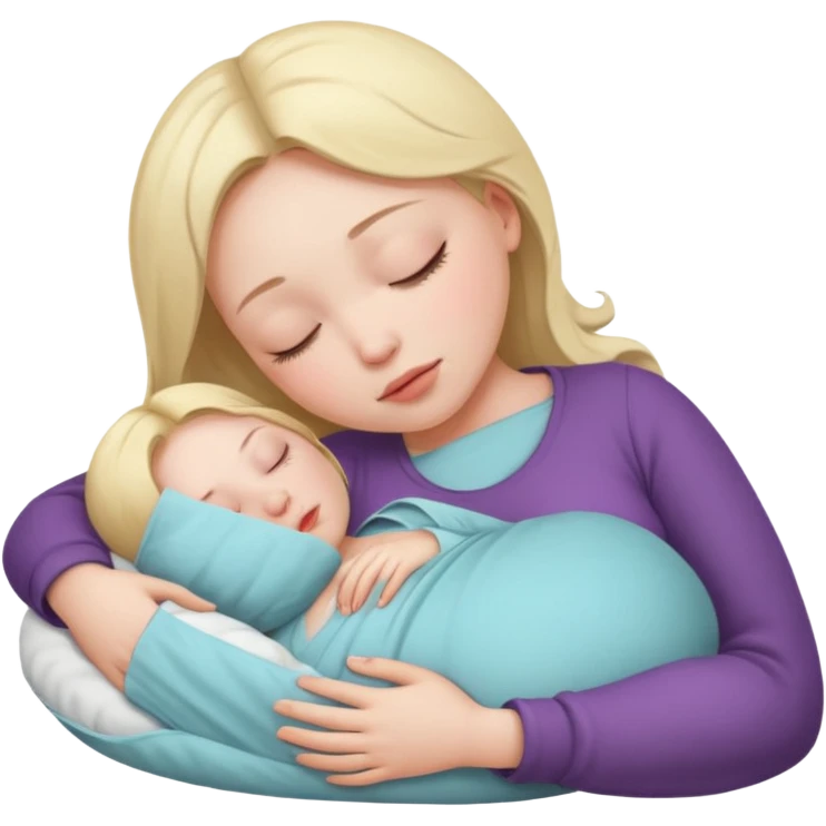 Pregnant girl sleeping emoji