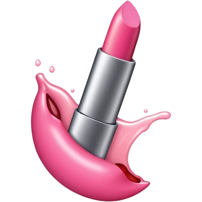 balsamo labial con el envase de la marca rhode de color rosa                                                      emoji