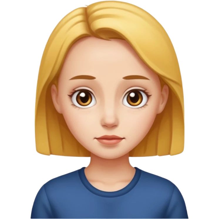 Girl with big forehead  emoji