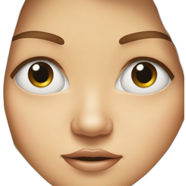 Wide eyes and a mouth a gape emoji