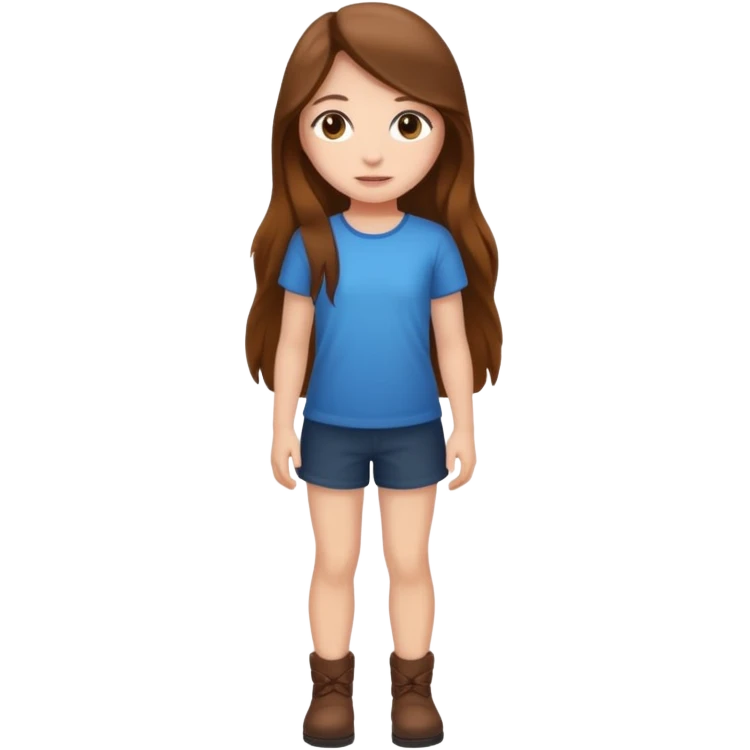 High resolution of ful body girl emoji