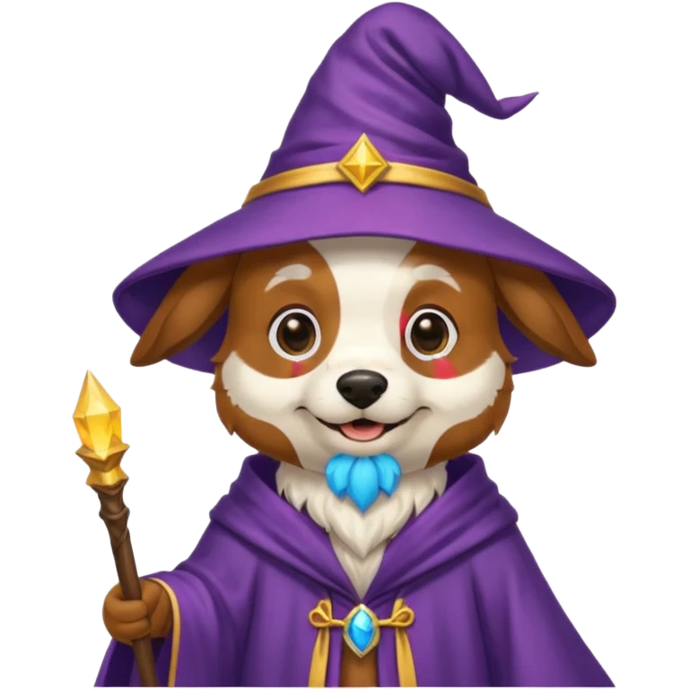 Dog wizard emoji