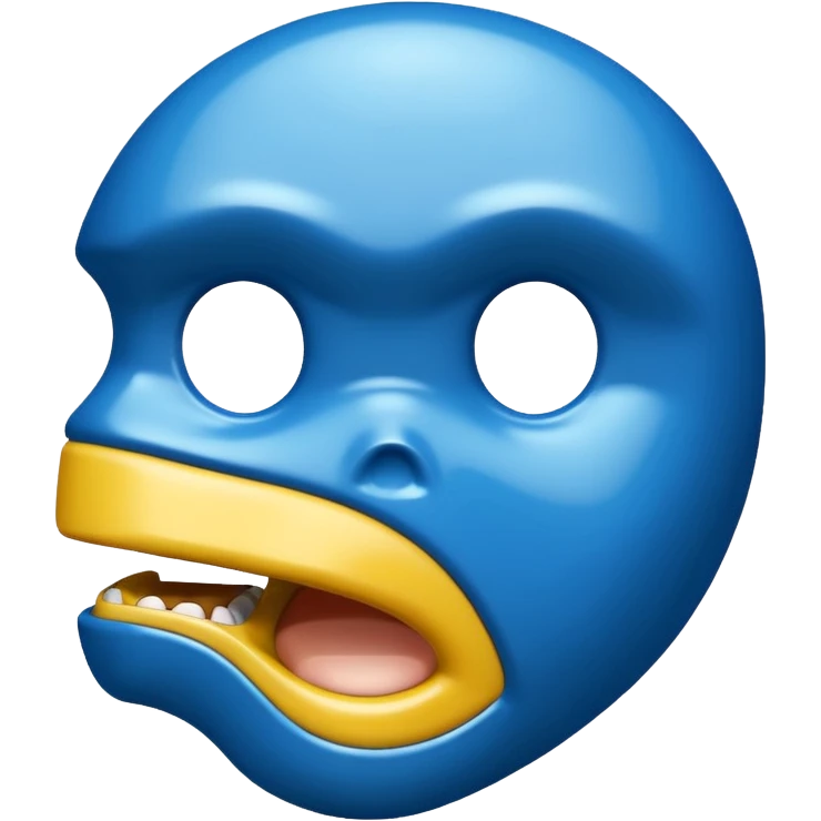 Make a blue bape logo emoji