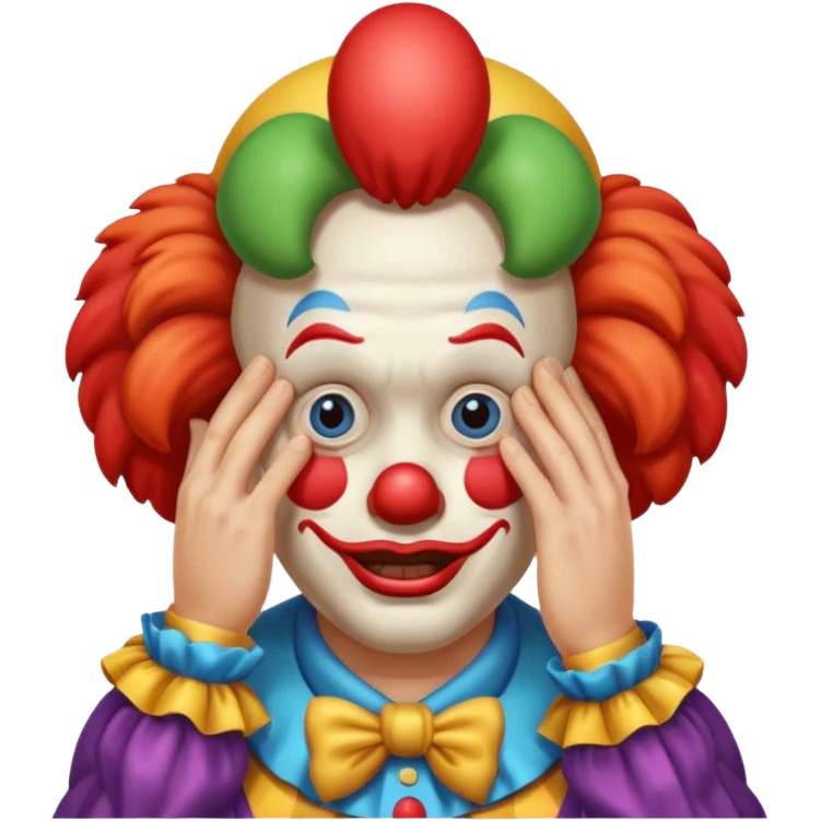 clown facepalm emoji emoji