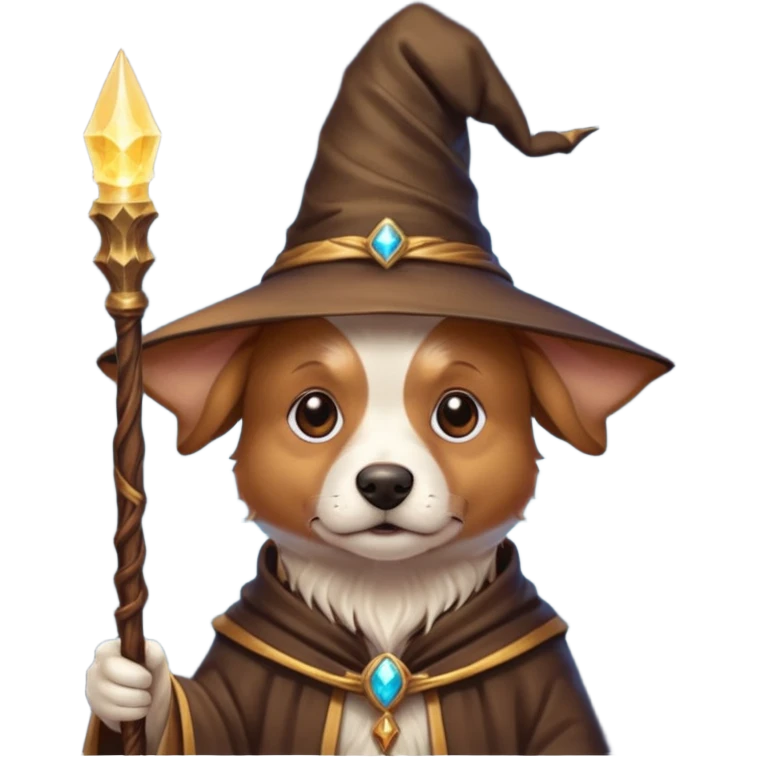 Dog wizard emoji