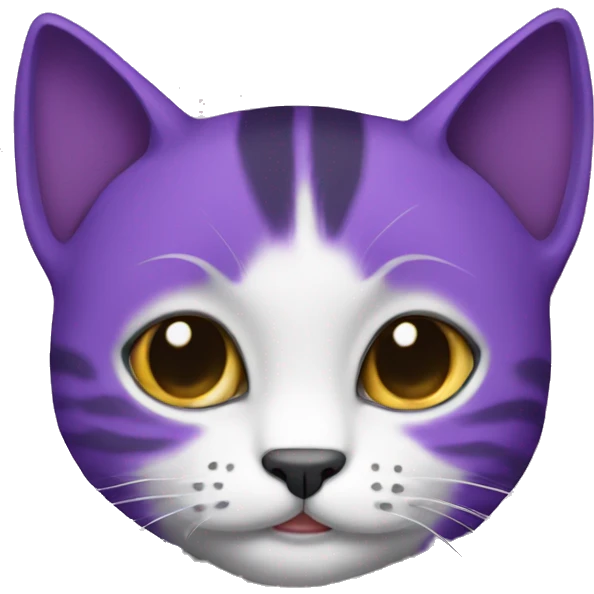 Gato morado emoji