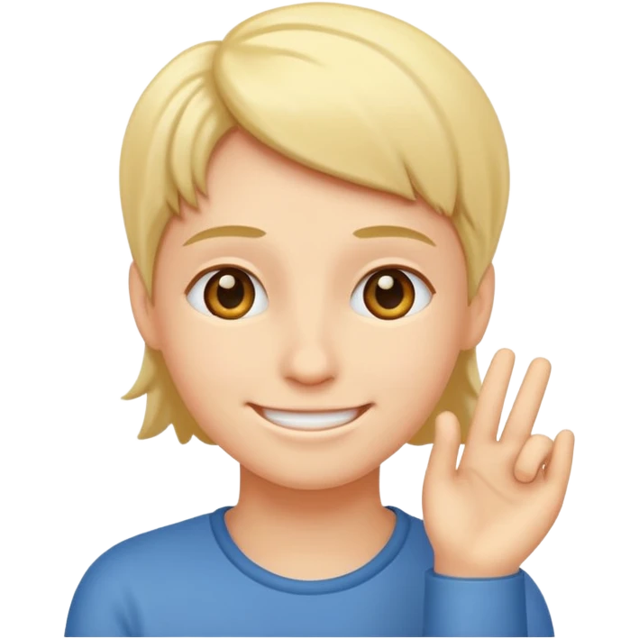 thinking with a smile emoji