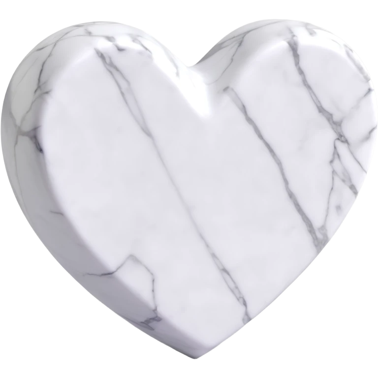 marble white heart emoji
