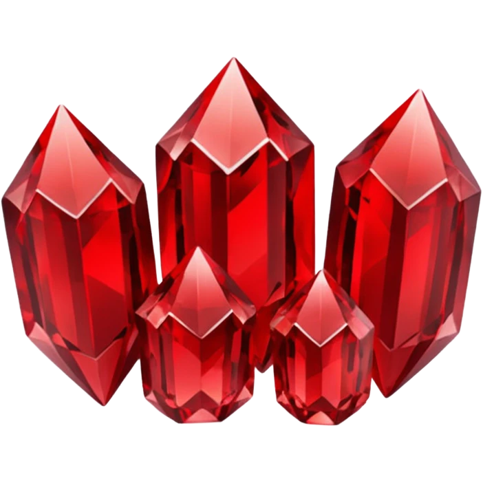 Red crystal group emoji