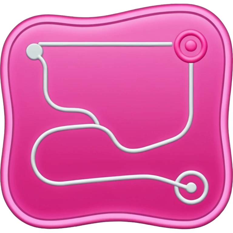 pink big gps map lines emoji