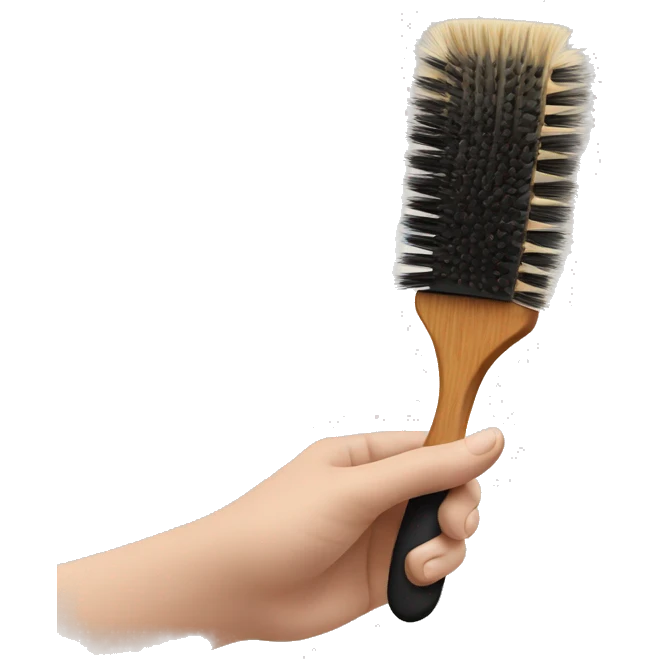 Brush in hand emoji