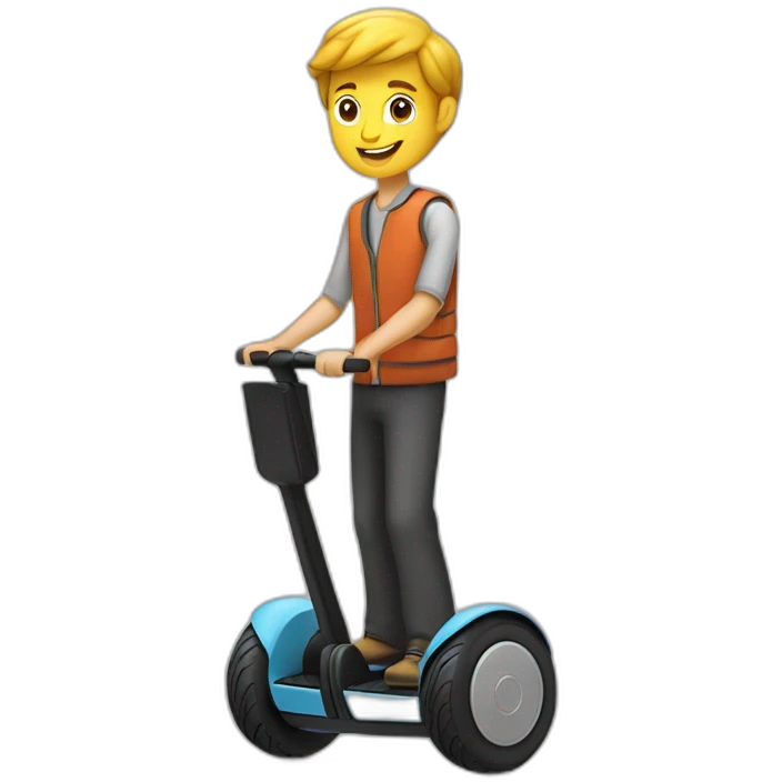 Segway avec homme emoji