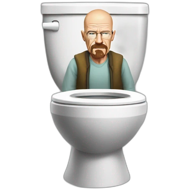 walter white in a toilet emoji