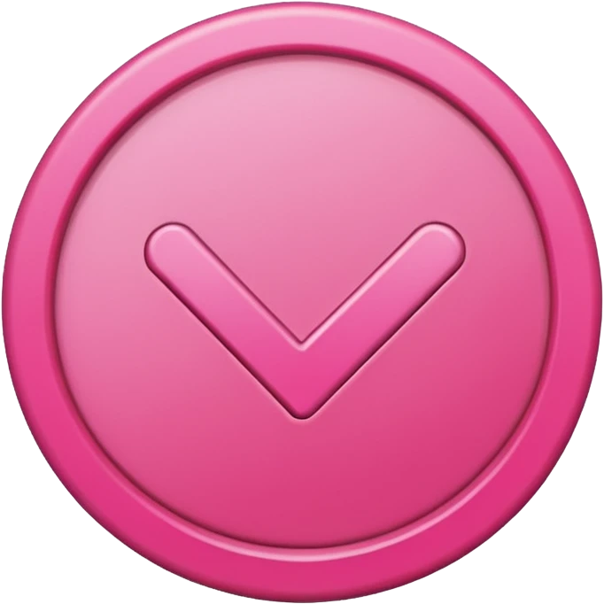 Design a Check Mark Box emoji (✅) that is pink and has a circul emoji