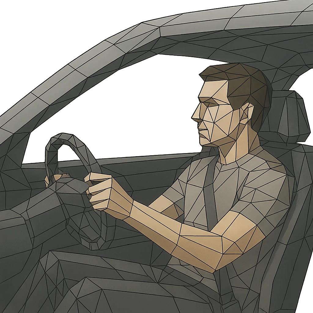 person driving a car emoji