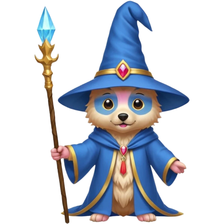 Dog wizard emoji