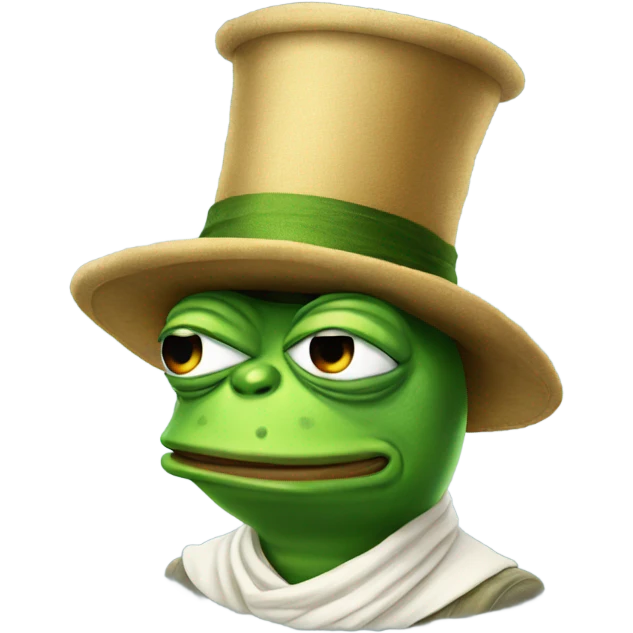 Male pepe the frog in a turbin emoji